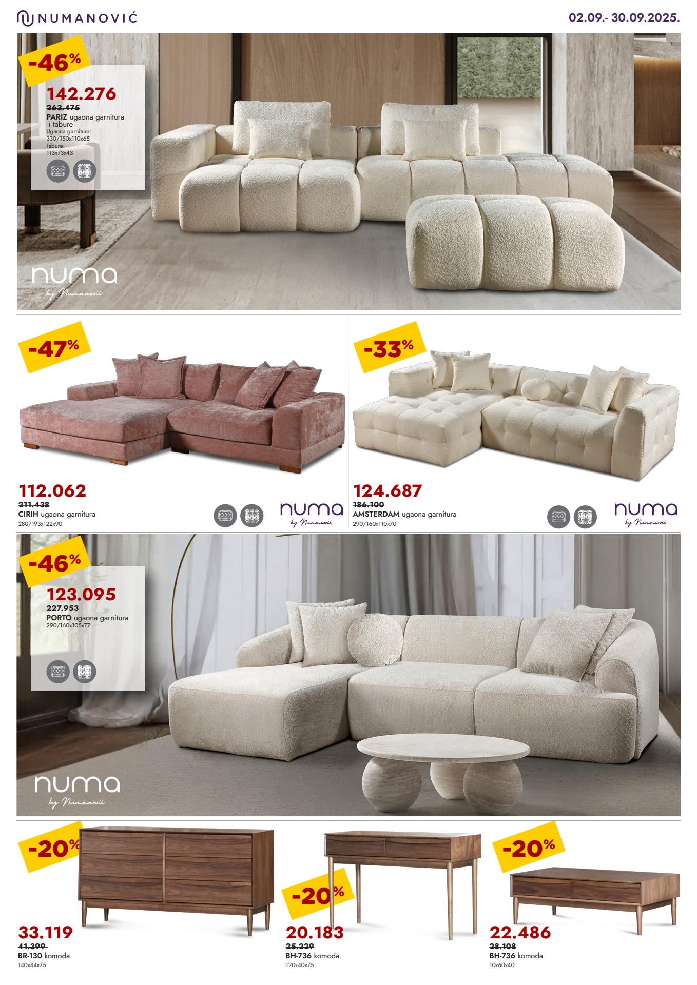 Numanović nameštaj katalog 2-30.9.2025.