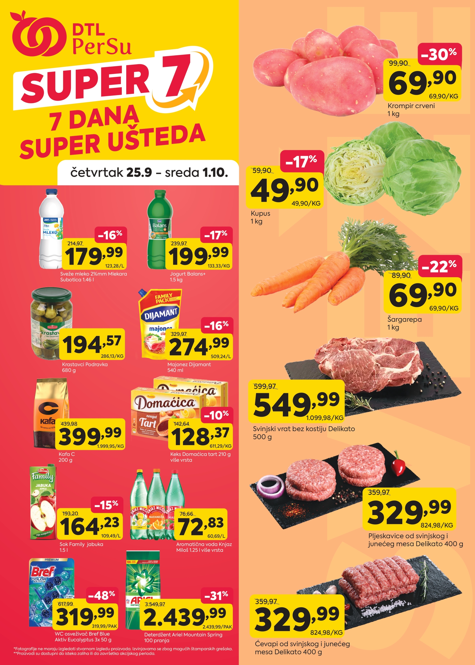 DTL PerSu NEDELJNA AKCIJA 25.9-1.10.2025.