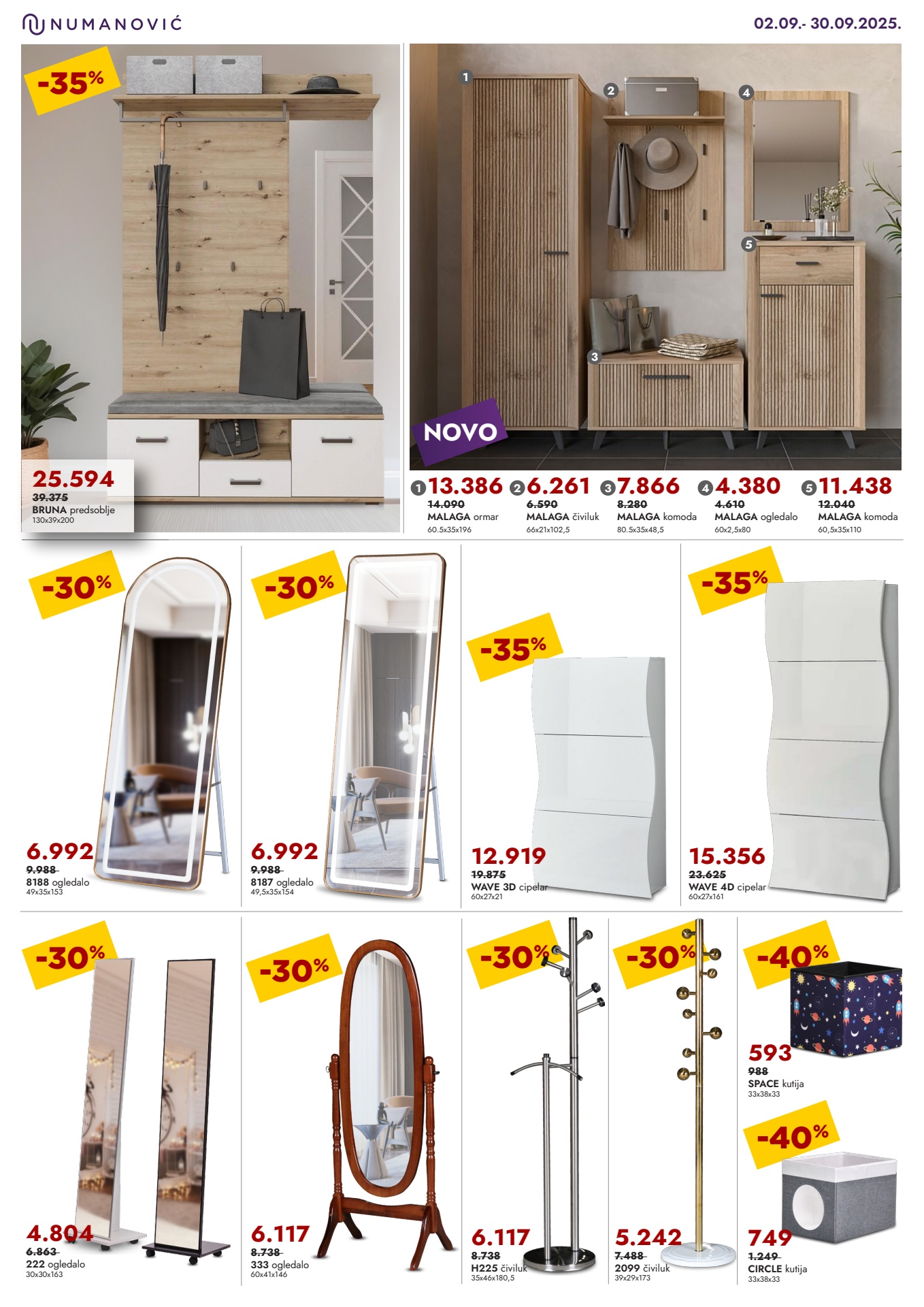 Numanović nameštaj katalog 2-30.9.2025.