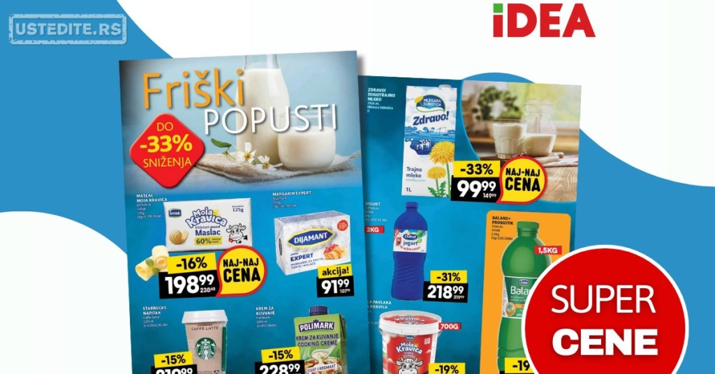 Idea akcija FRIŠKI POPUSTI 4-10.9.2025.