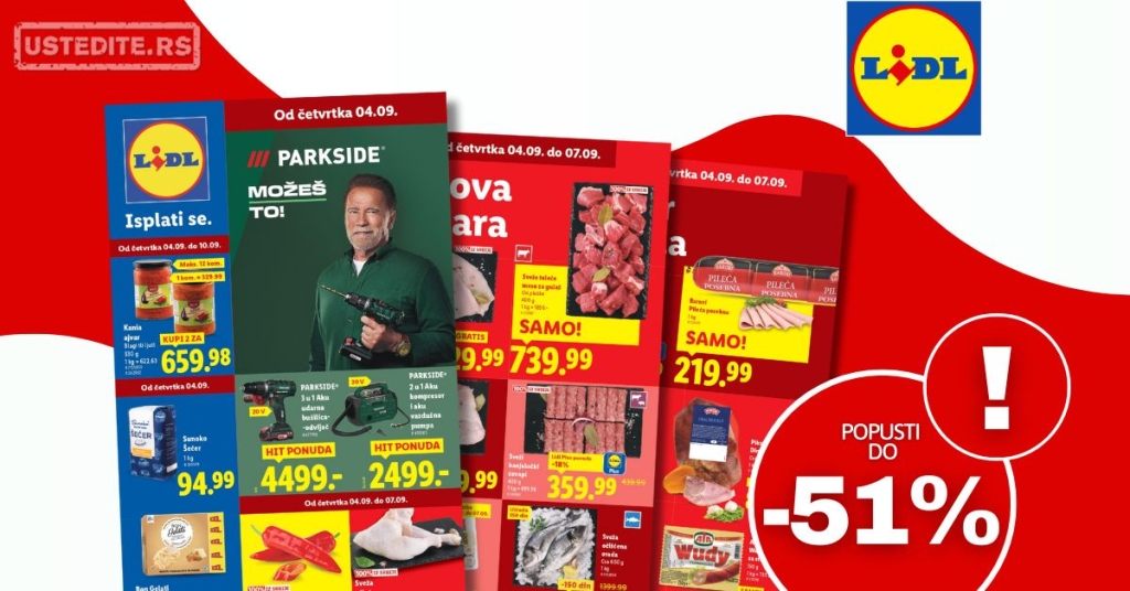 Lidl katalog PREHRANA 4-10.9.2025.