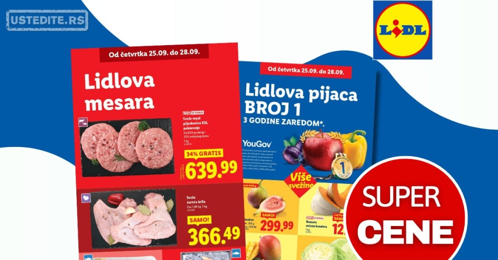 Lidl SVEŽA AKCIJA 25-28.9.2025.