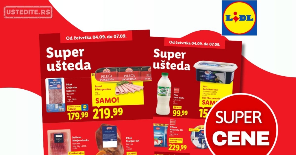 Lidl SUPER UŠTEDA 4-7.9.2025.