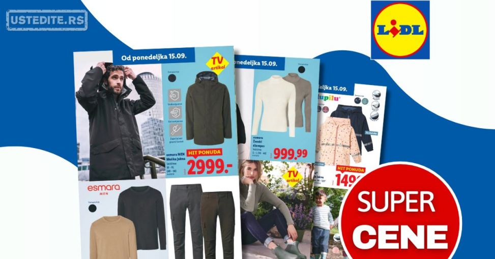 Lidl ODEĆA 15-17.9.2025.