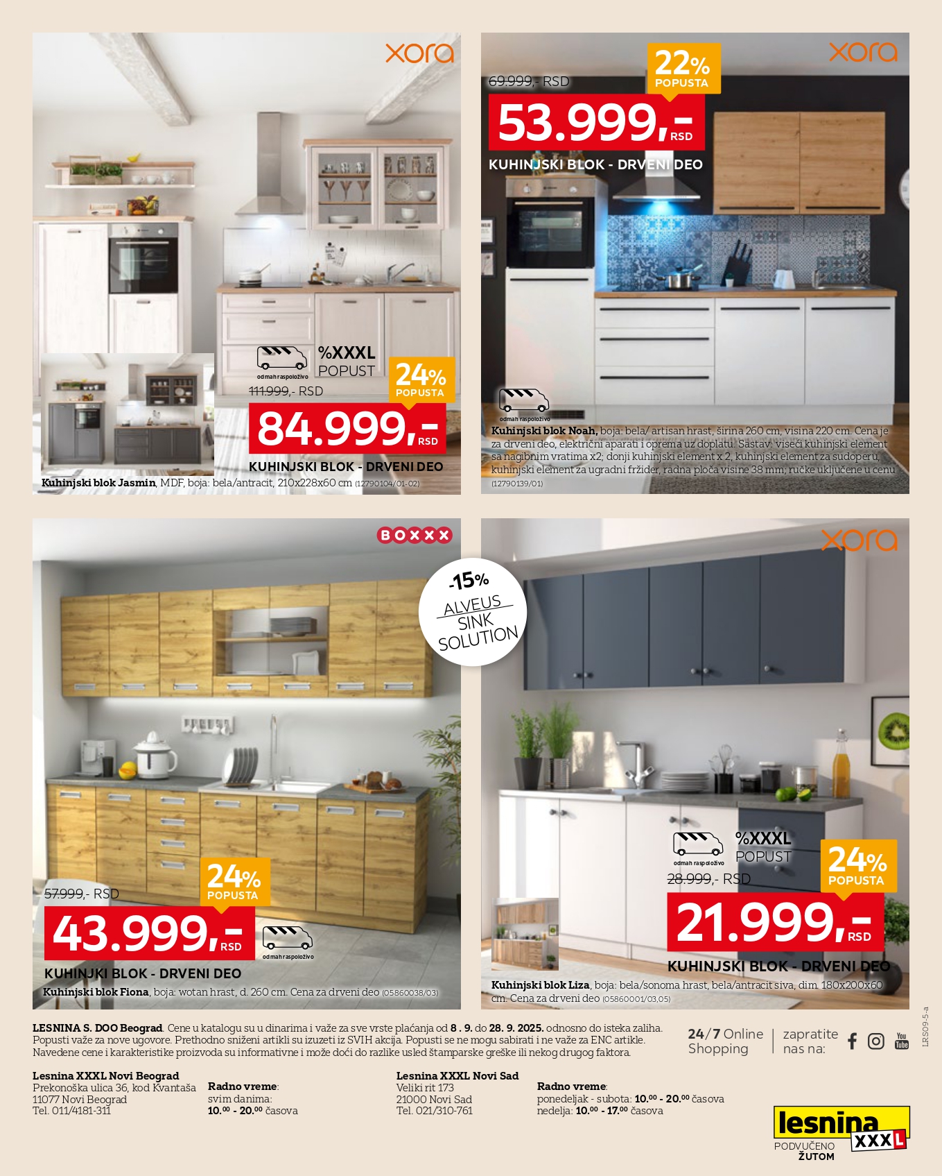 Lesnina XXXL katalog SPECIJAL KUHINJA 8-28.9.2025.