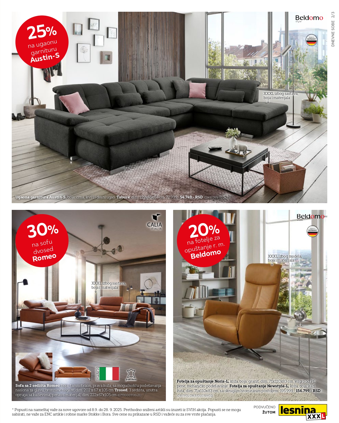 Lesnina XXXL katalog 8-28.9.2025.