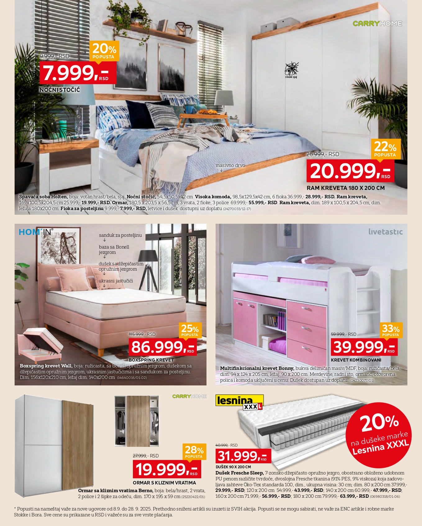 Lesnina XXXL katalog 8-28.9.2025.