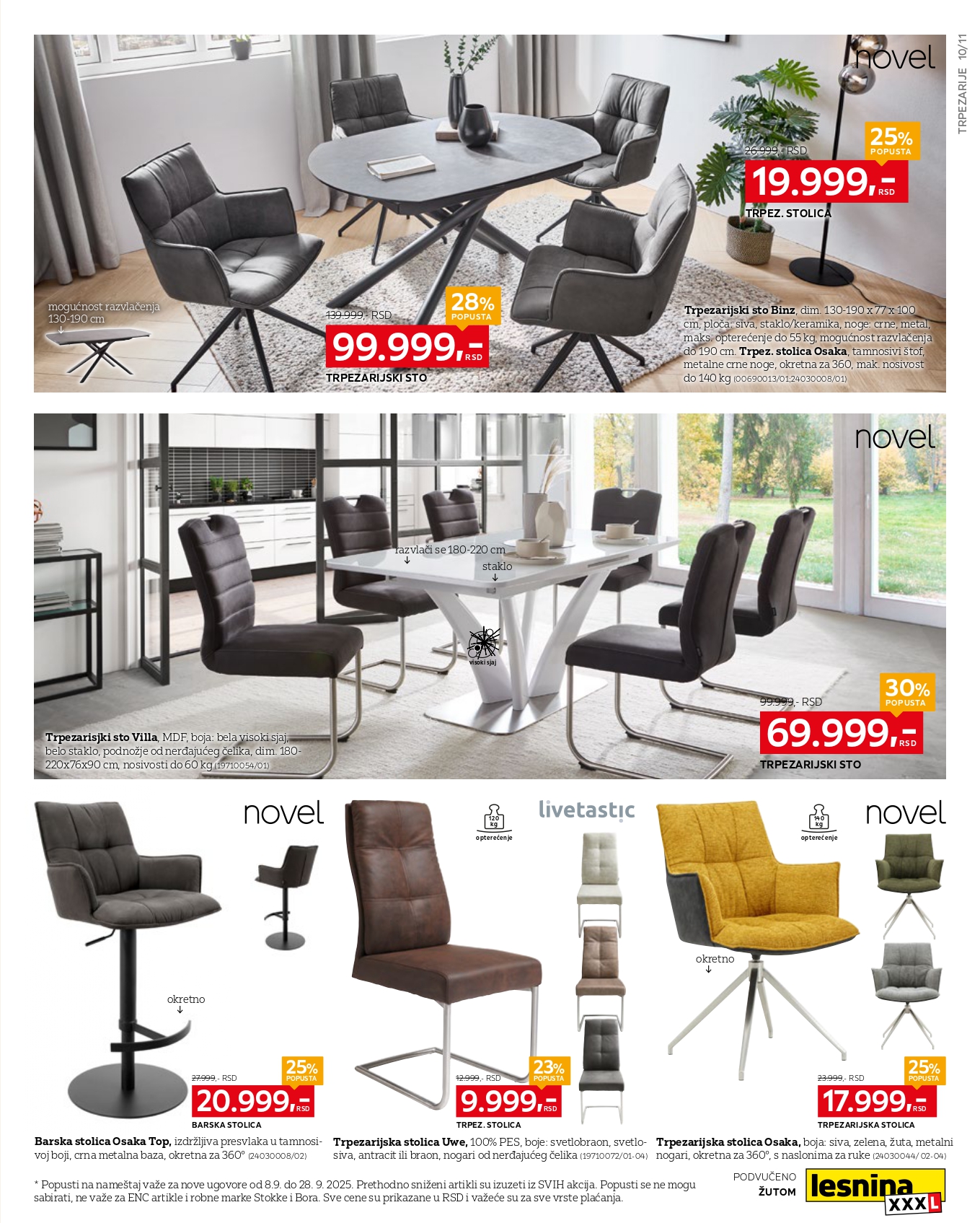 Lesnina XXXL katalog 8-28.9.2025.