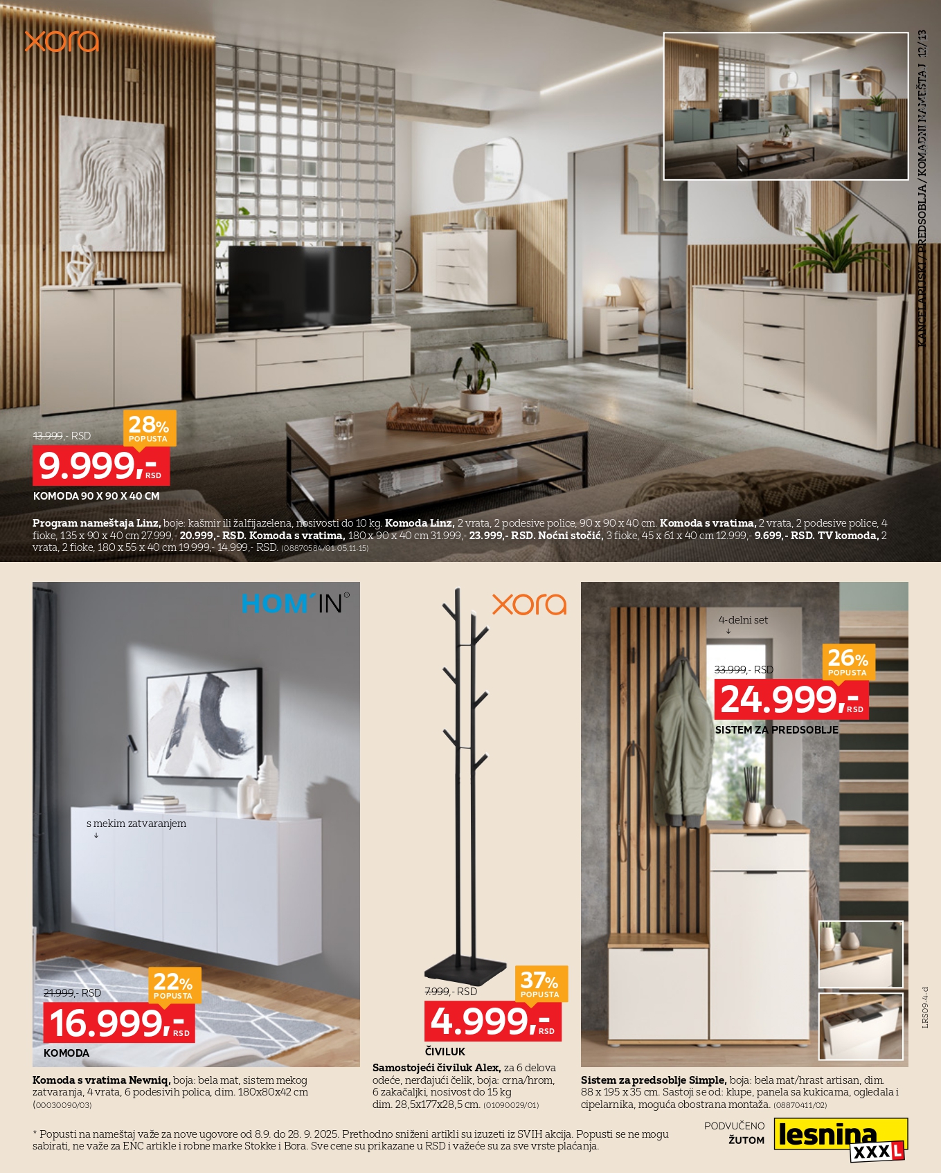 Lesnina XXXL katalog 8-28.9.2025.