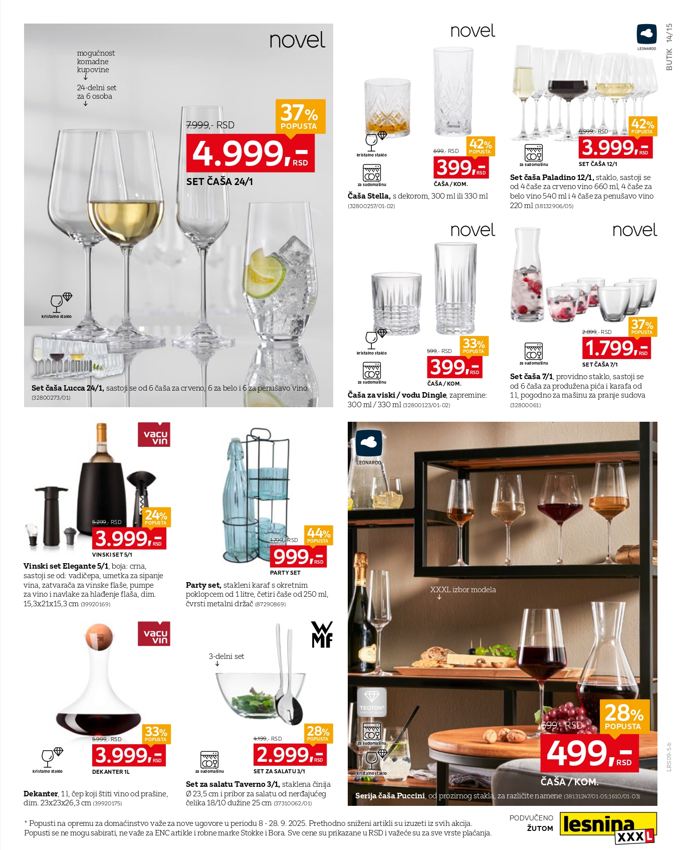 Lesnina XXXL katalog 8-28.9.2025.