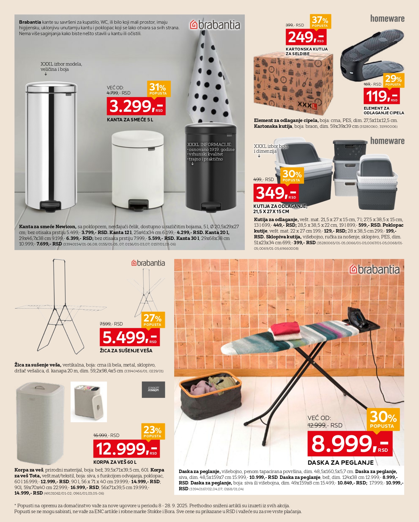 Lesnina XXXL katalog 8-28.9.2025.