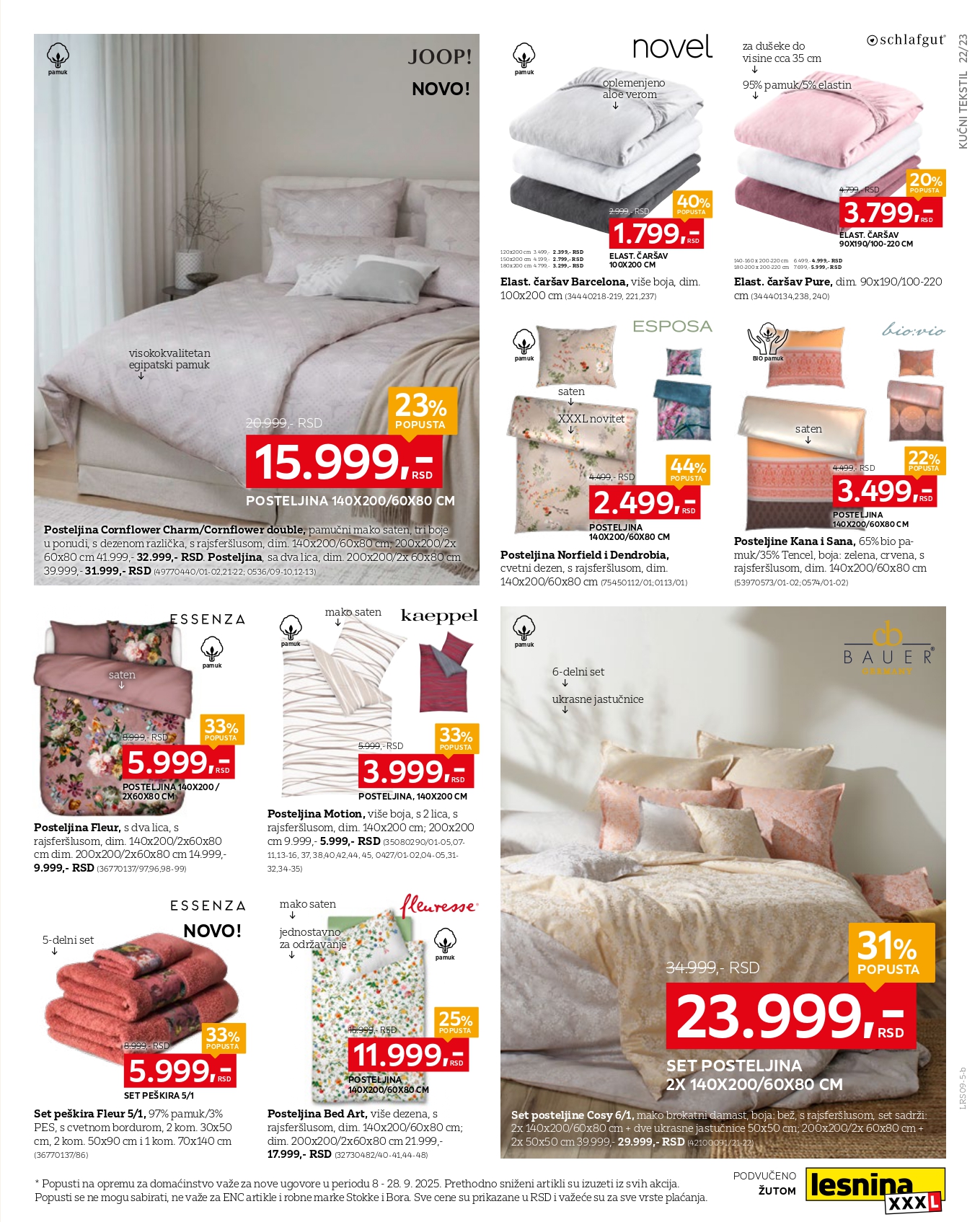 Lesnina XXXL katalog 8-28.9.2025.