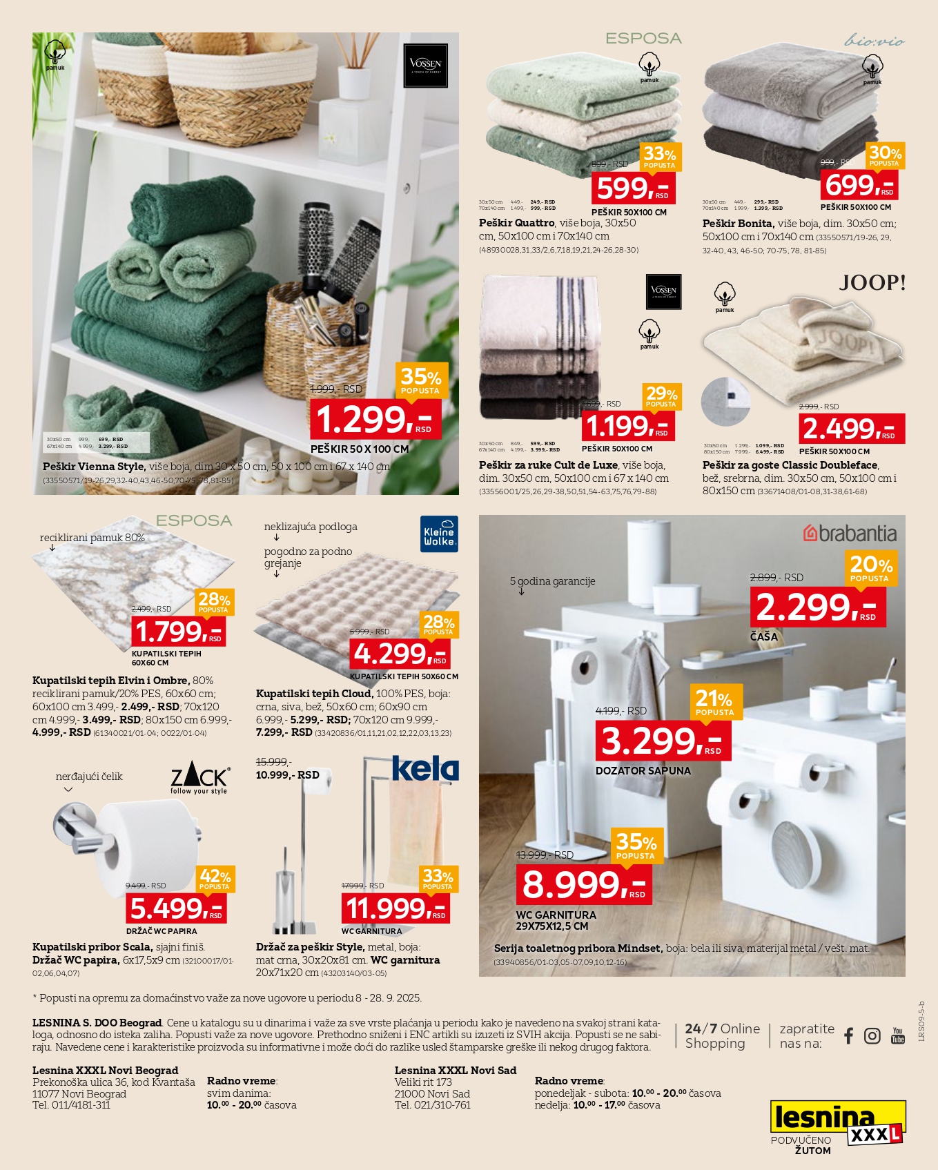 Lesnina XXXL katalog 8-28.9.2025.
