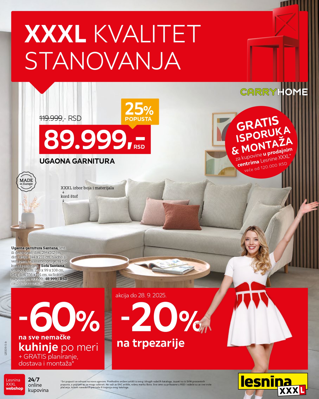 Lesnina XXXL katalog 8-28.9.2025.