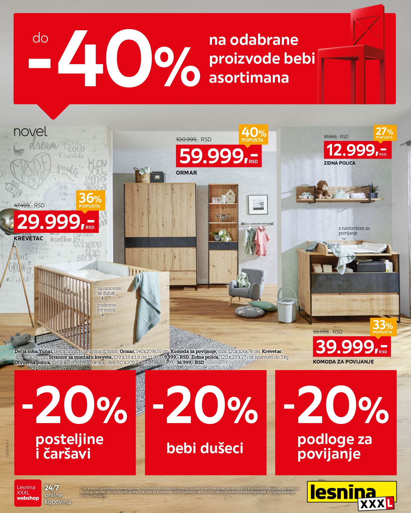 Lesnina XXXL katalog BABY SPECIJAL 8-28.9.2025.