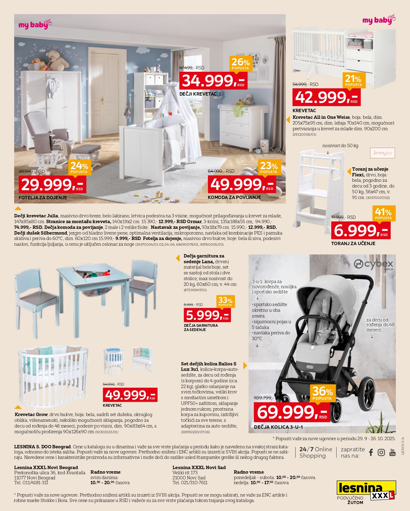 Lesnina XXXL katalog 29.9-26.10.2025.