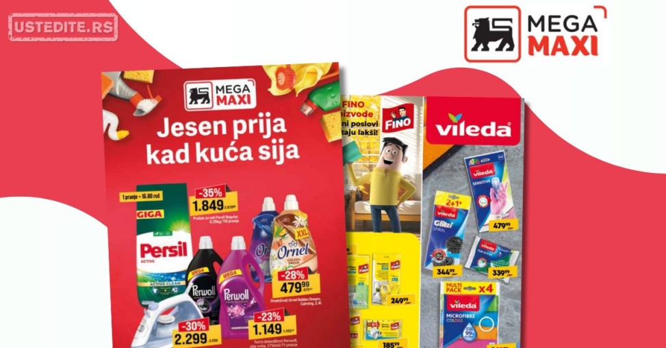 Mega Maxi katalog JESENJE ČIŠĆENJE 25.9-22.10.2025.