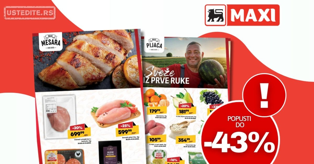 Maxi SVEŽA AKCIJA 25.9-1.10.2025.