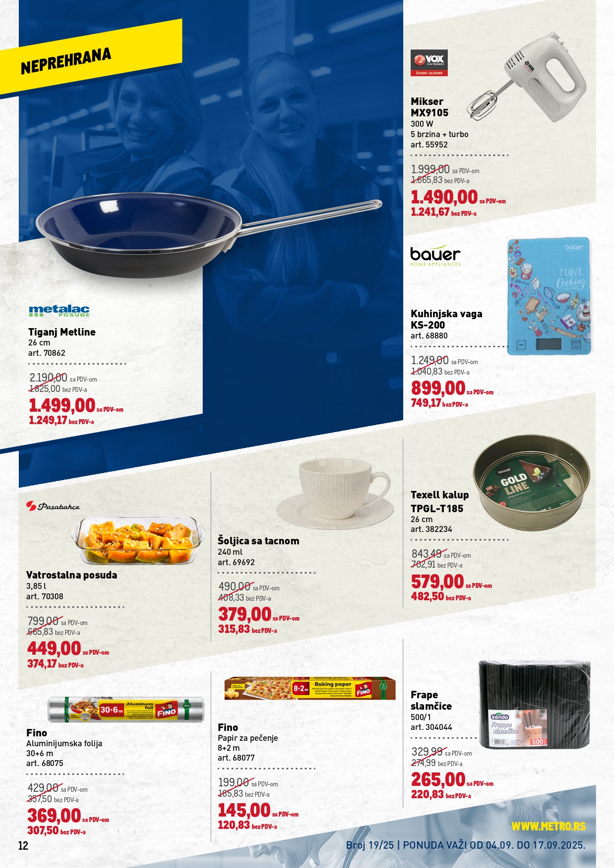 Metro katalog PREHRANA/NEPREHRANA 4-17.9.2025.
