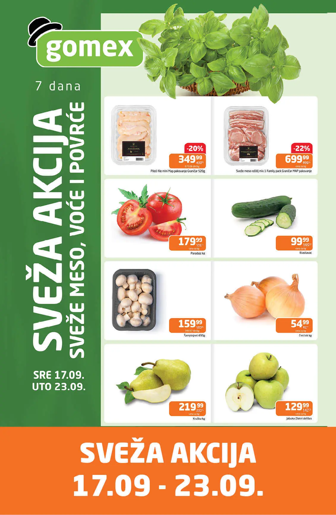 Gomex SVEŽA AKCIJA 17-23.9.2025.