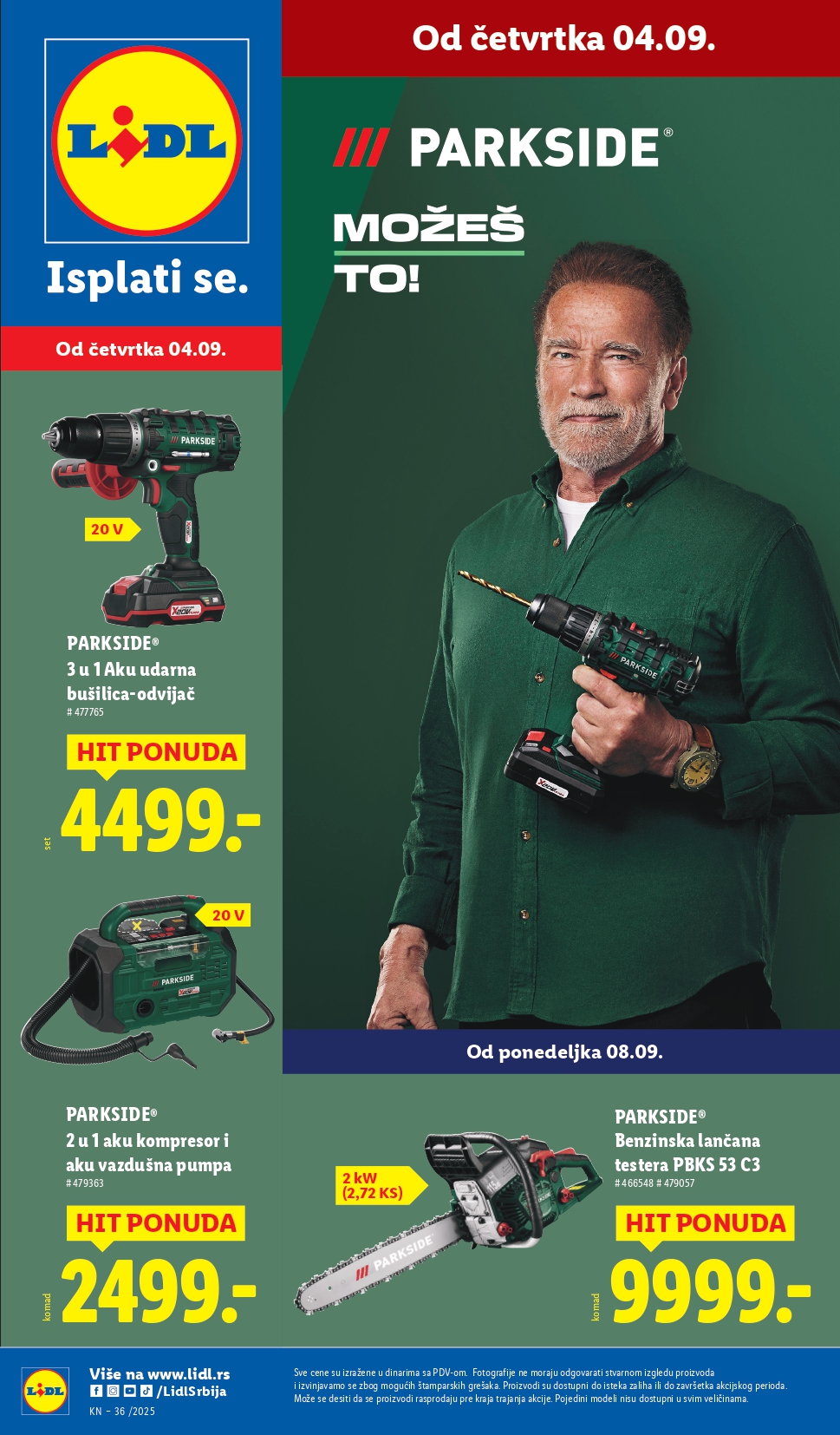 Lidl katalog NEPREHRANA 4-10.9.2025.