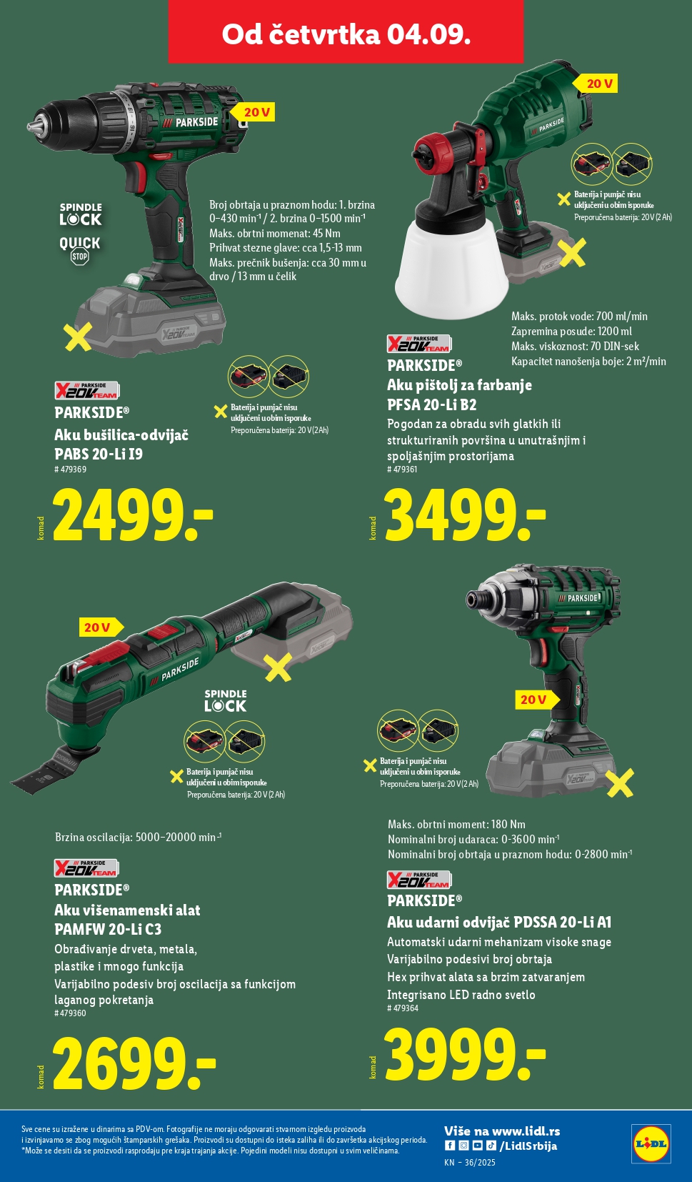Lidl katalog NEPREHRANA 4-10.9.2025.