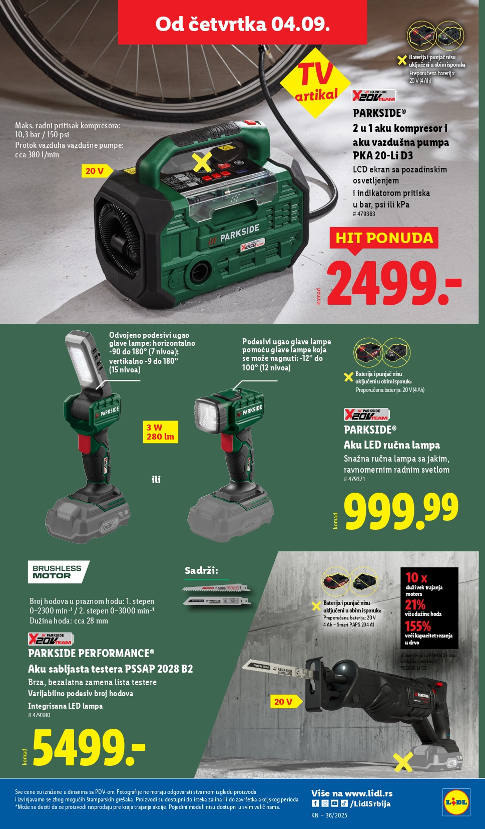 Lidl katalog NEPREHRANA 4-10.9.2025.