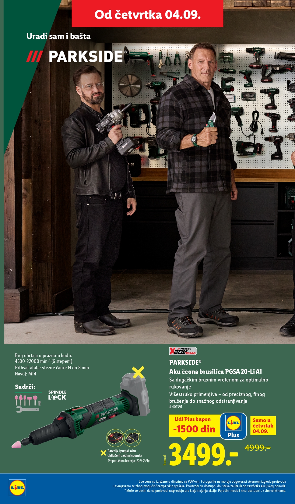 Lidl katalog NEPREHRANA 4-10.9.2025.