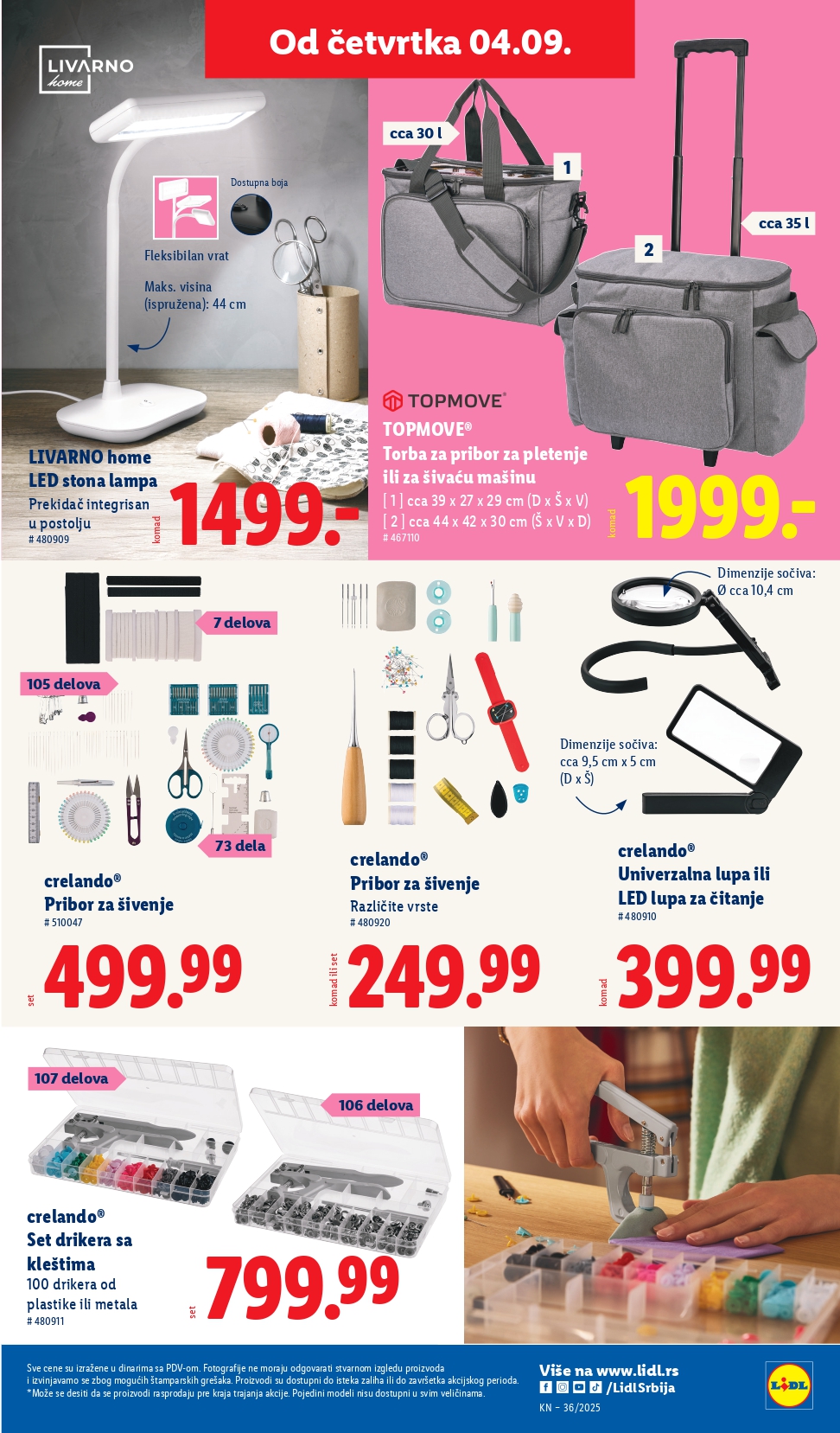 Lidl katalog NEPREHRANA 4-10.9.2025.