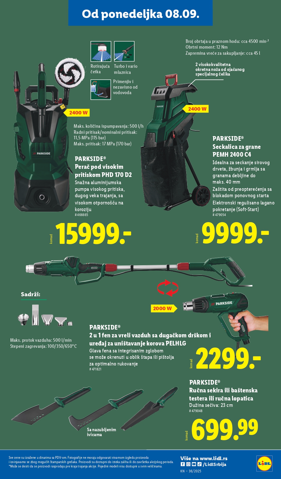 Lidl katalog NEPREHRANA 4-10.9.2025.