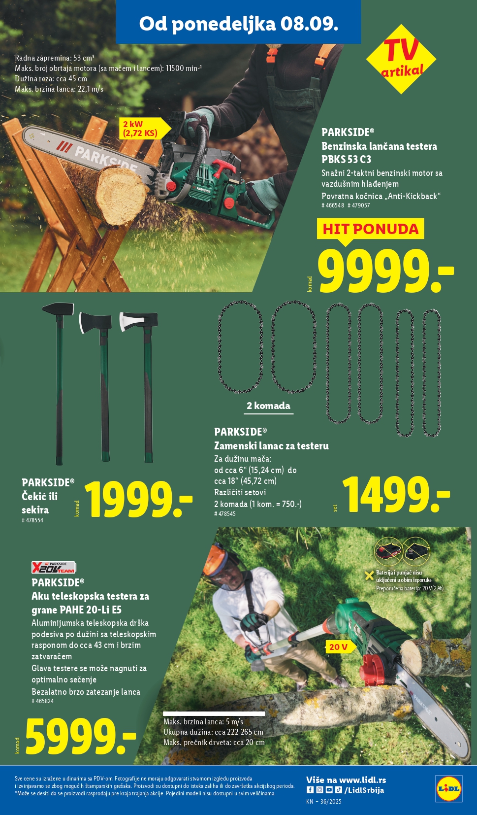 Lidl katalog NEPREHRANA 4-10.9.2025.