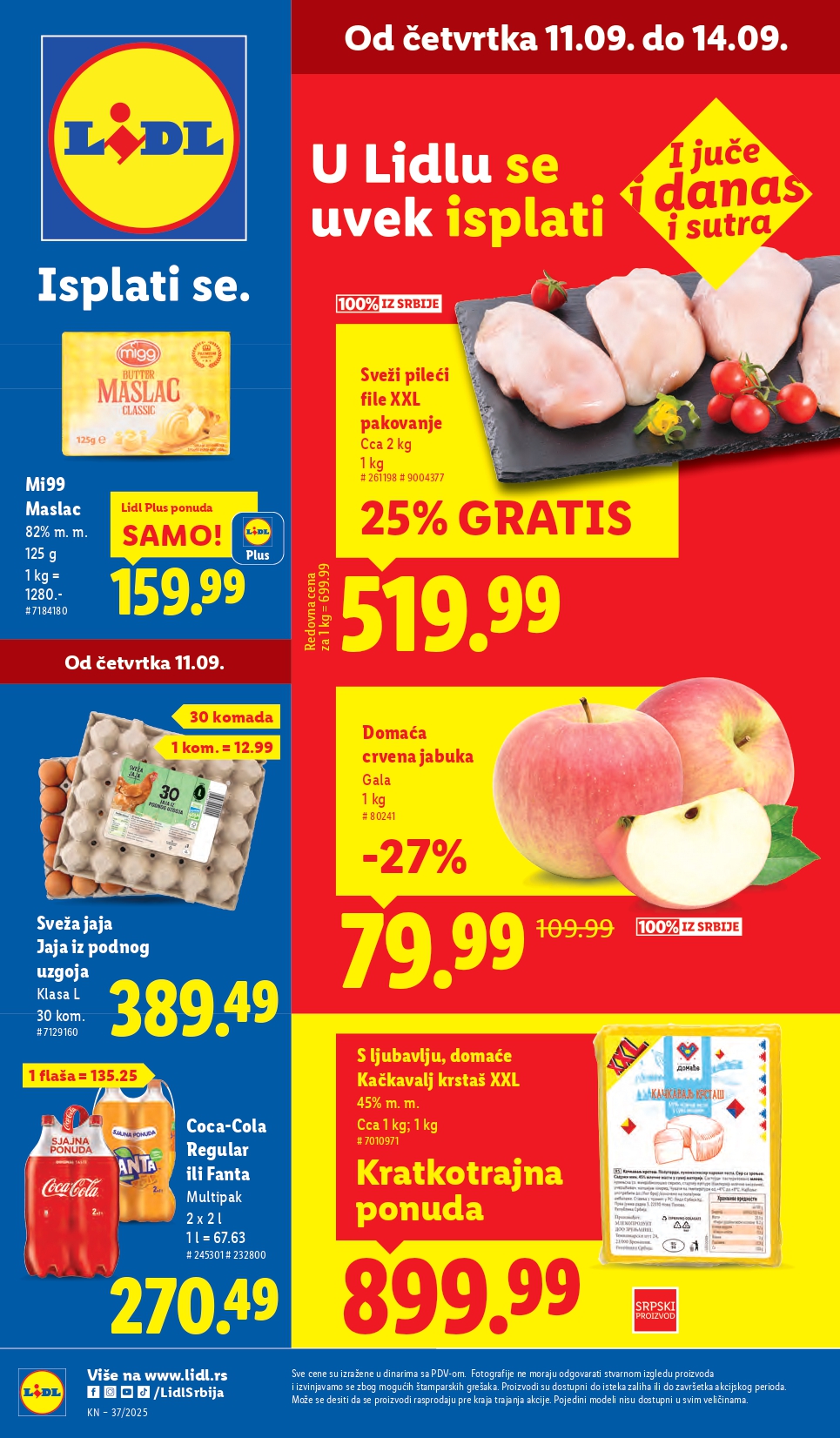 Lidl katalog PREHRANA 11-17.9.2025.
