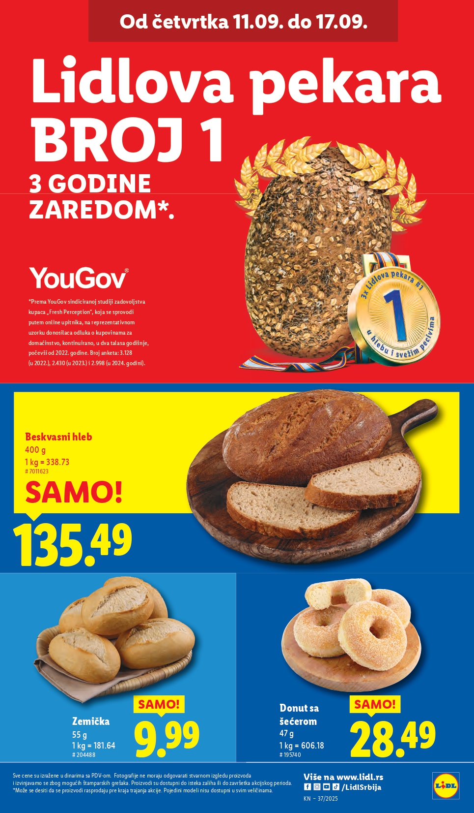 Lidl katalog PREHRANA 11-17.9.2025.