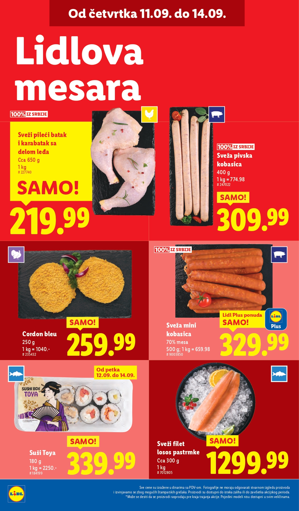 Lidl katalog PREHRANA 11-17.9.2025.