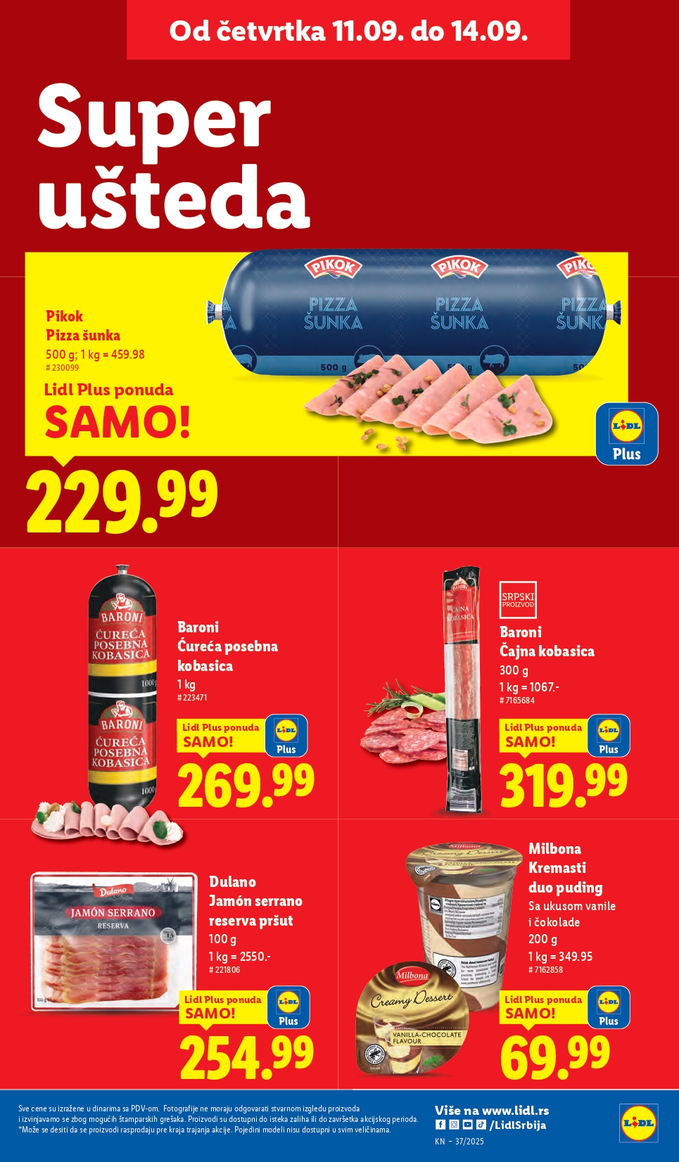 Lidl katalog PREHRANA 11-17.9.2025.