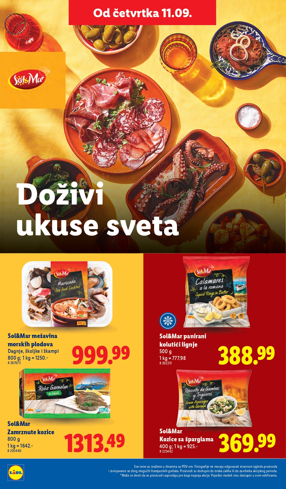 Lidl katalog PREHRANA 11-17.9.2025.