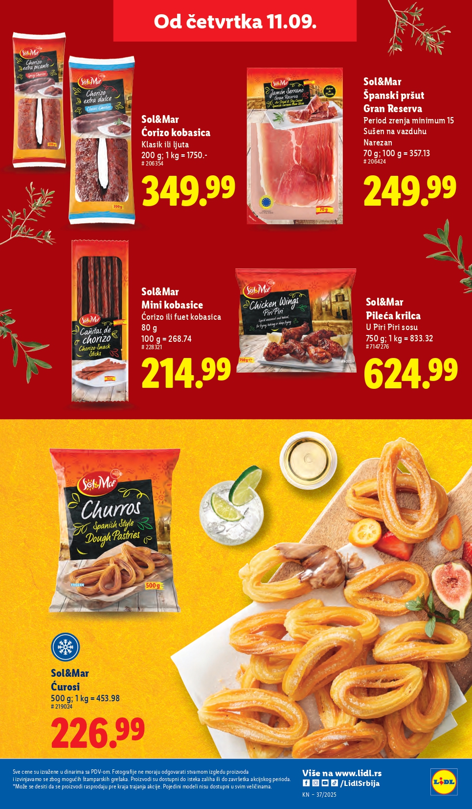 Lidl katalog PREHRANA 11-17.9.2025.