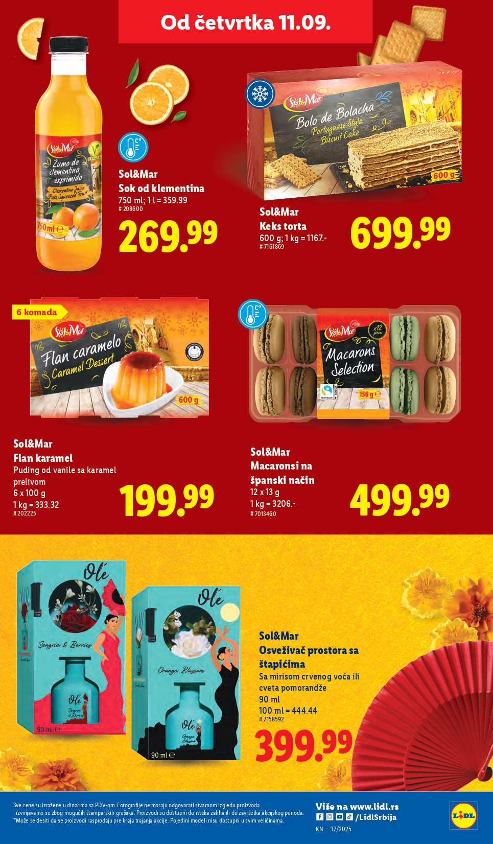Lidl katalog PREHRANA 11-17.9.2025.