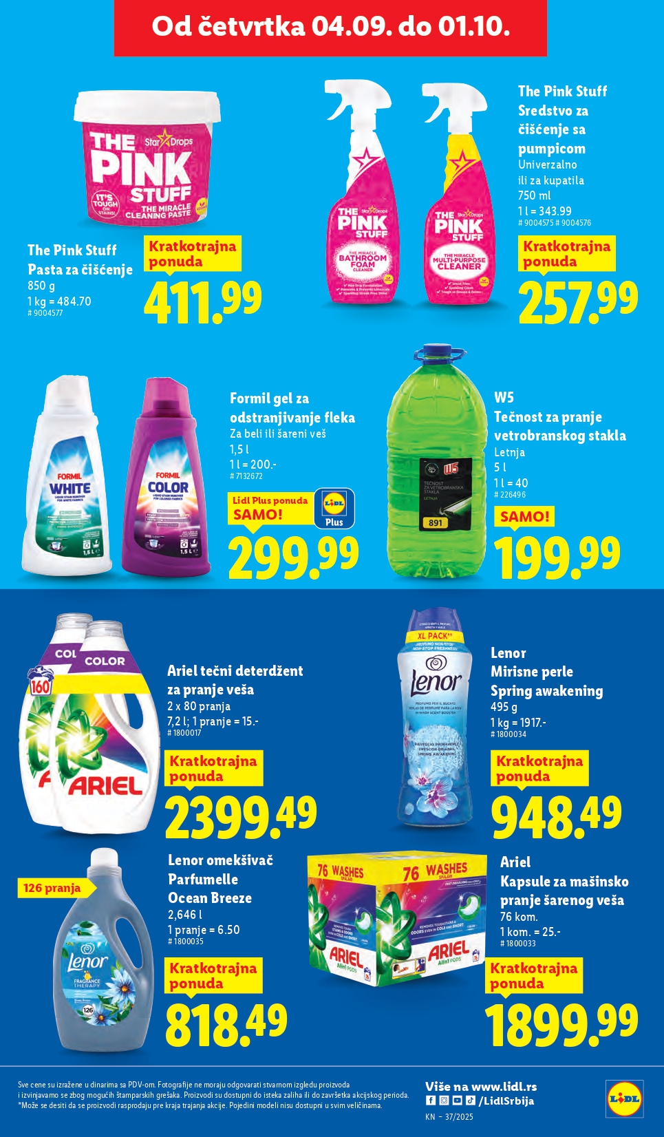 Lidl katalog PREHRANA 11-17.9.2025.