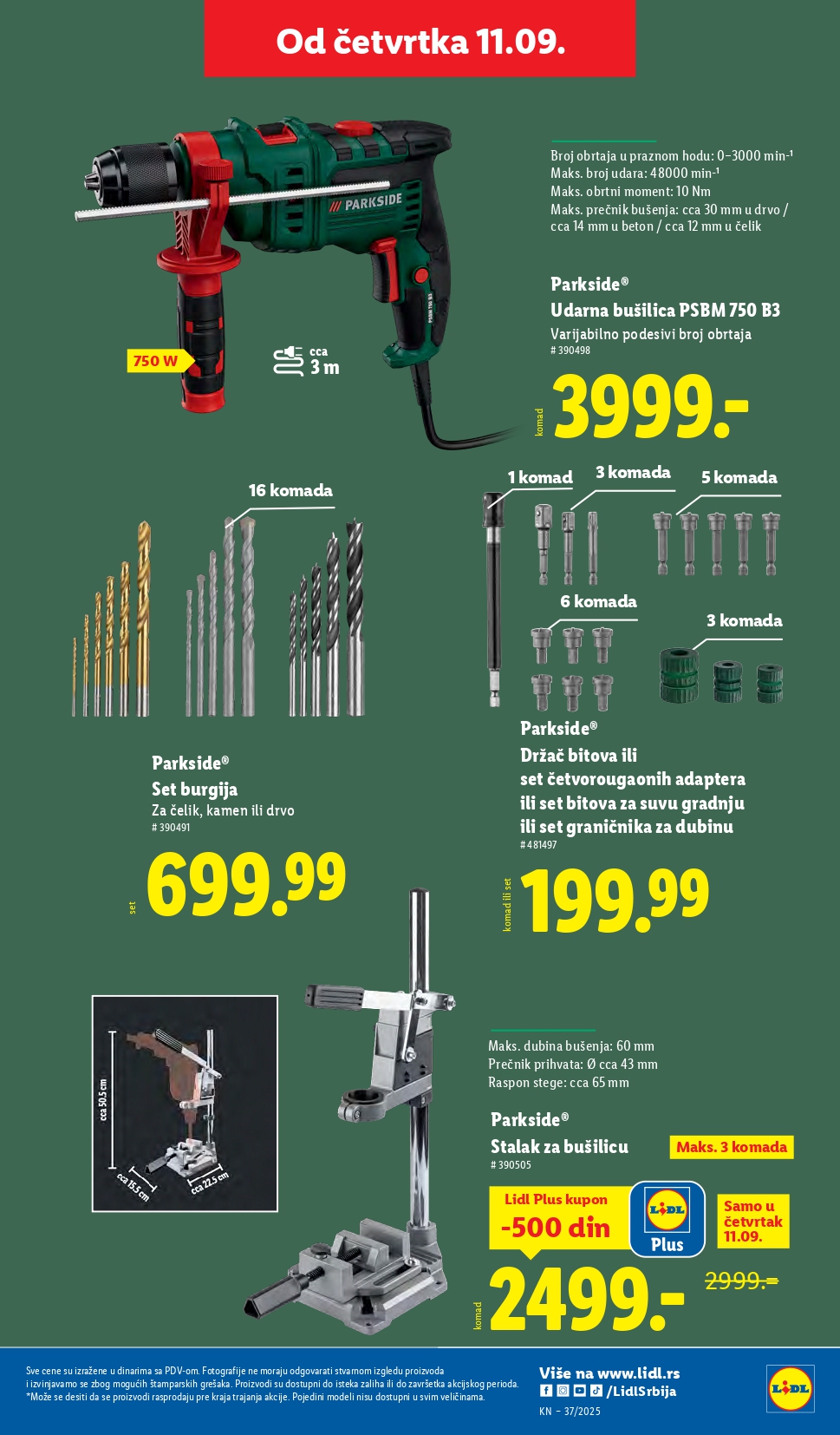 Lidl katalog PREHRANA 11-17.9.2025.