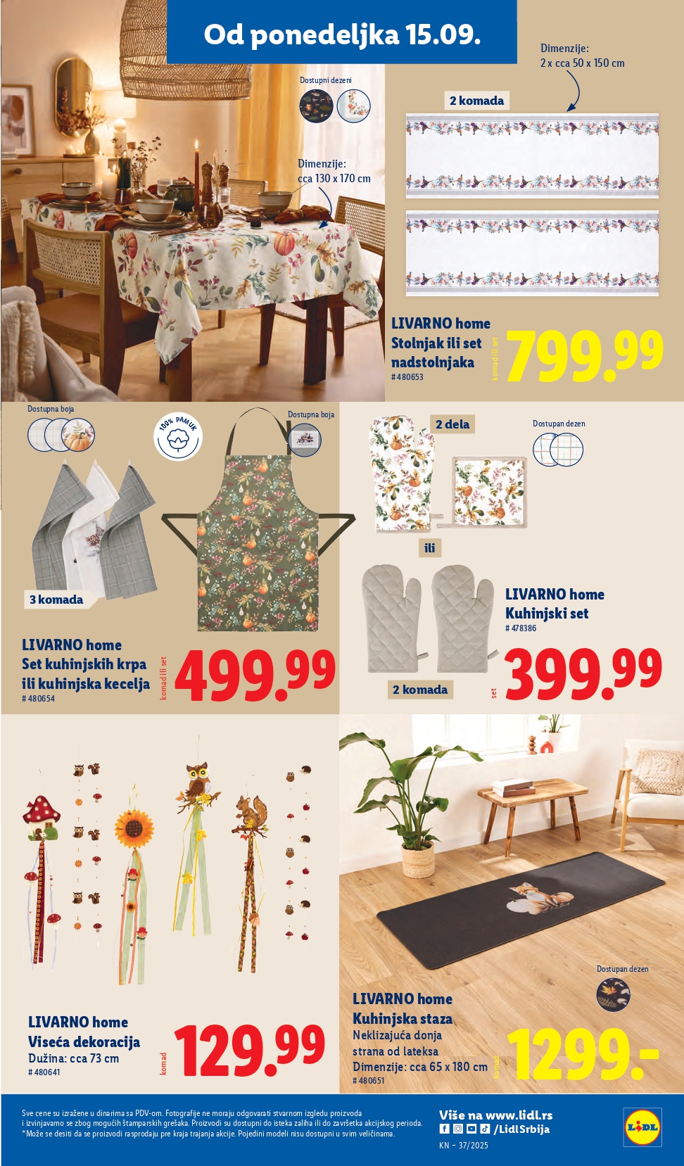 Lidl katalog PREHRANA 11-17.9.2025.
