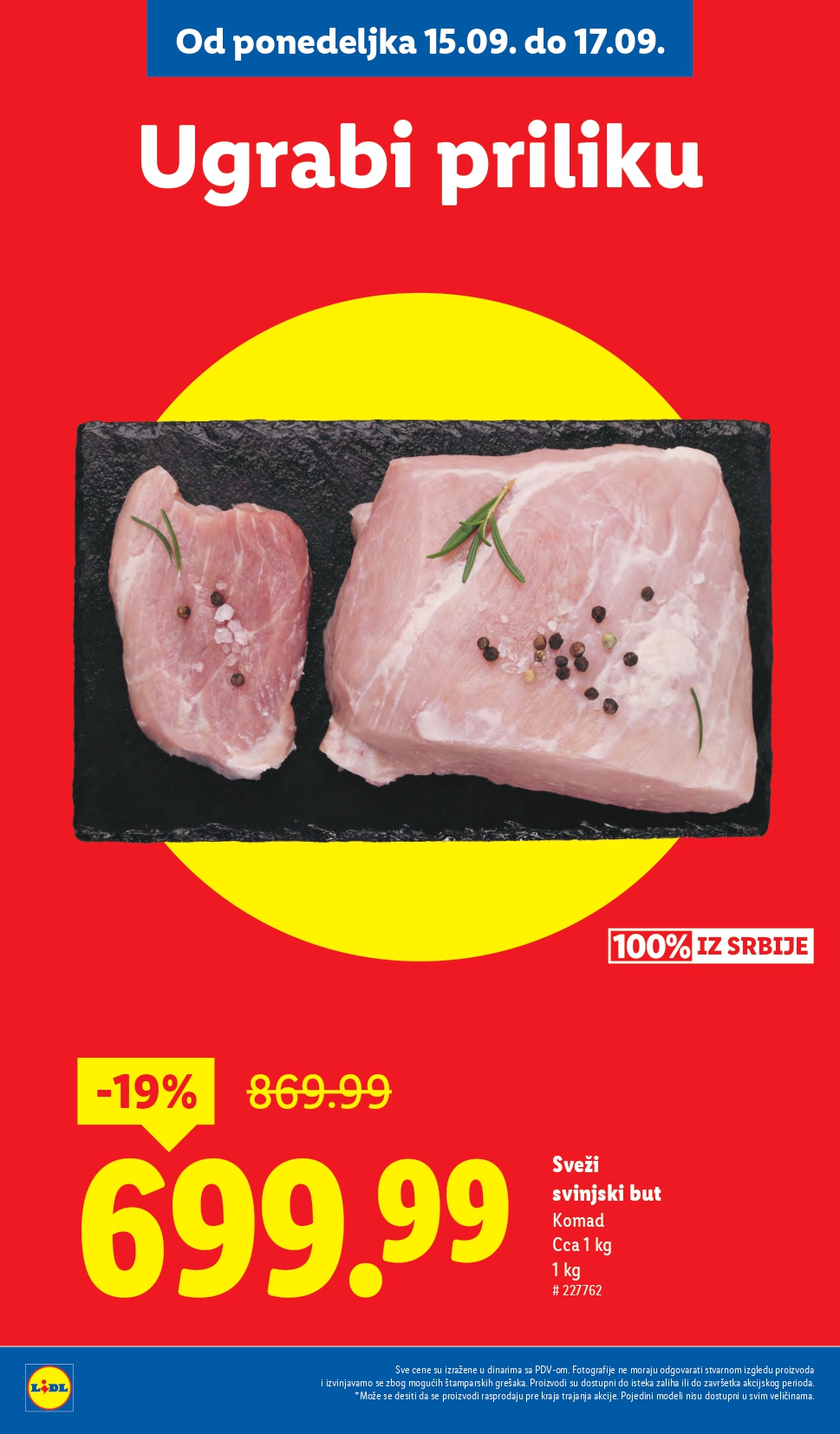 Lidl katalog PREHRANA 11-17.9.2025.
