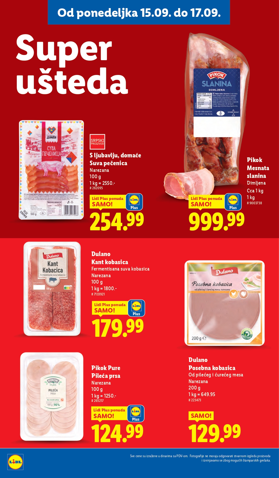 Lidl katalog PREHRANA 11-17.9.2025.