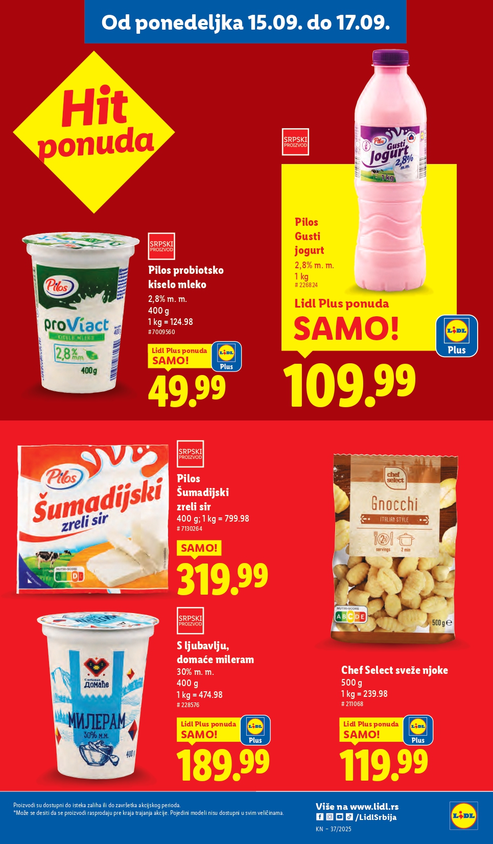 Lidl katalog PREHRANA 11-17.9.2025.