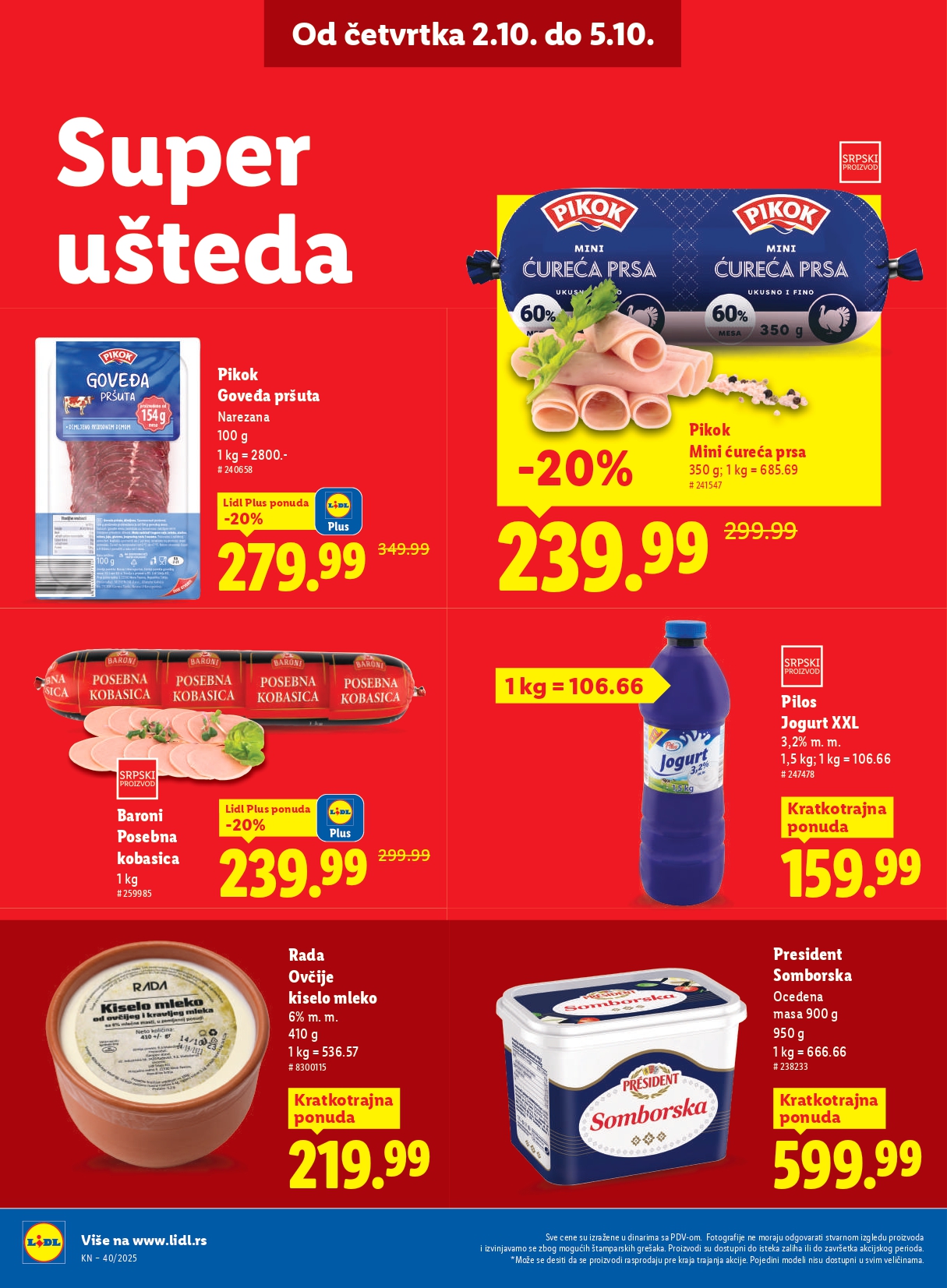 Lidl katalog 2-9.10.2025.