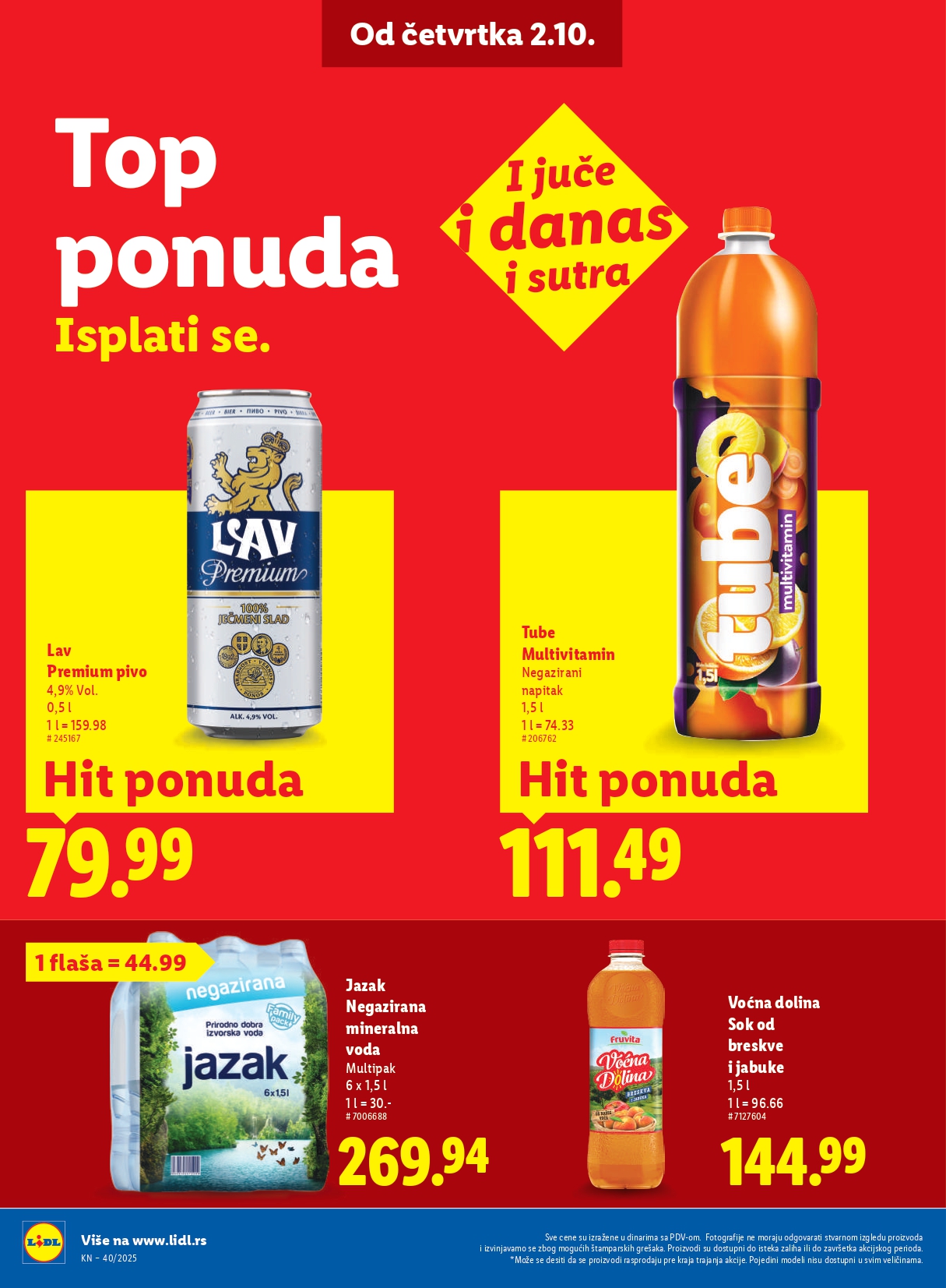 Lidl katalog 2-9.10.2025.