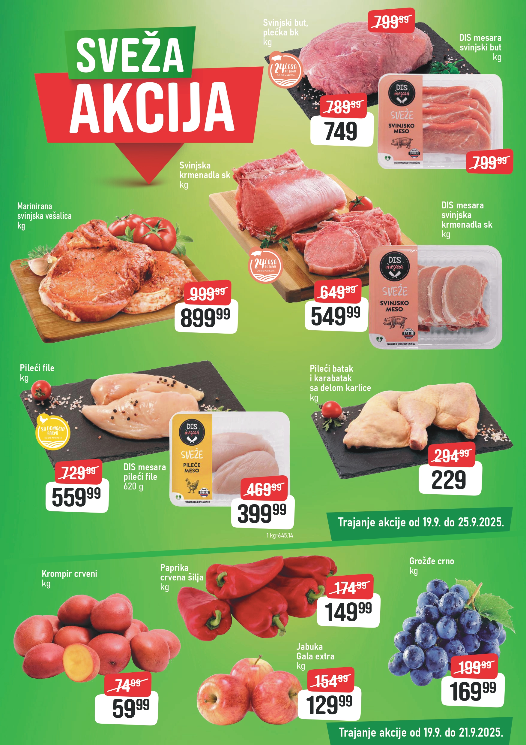 Dis SVEŽA AKCIJA 19-21.9.2025.