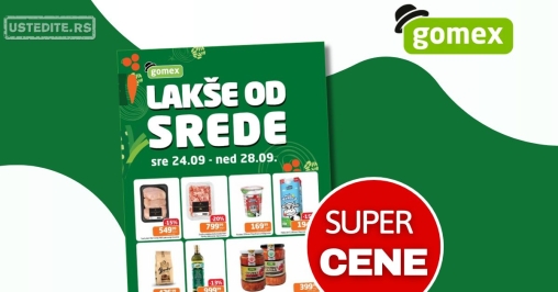 Gomex katalog LAKŠE OD SREDE 24-28.9.2025.