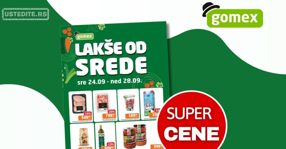 Gomex katalog LAKŠE OD SREDE 24-28.9.2025.