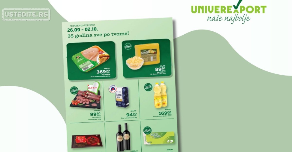 Univerexport katalog 26.9-2.10.2025.